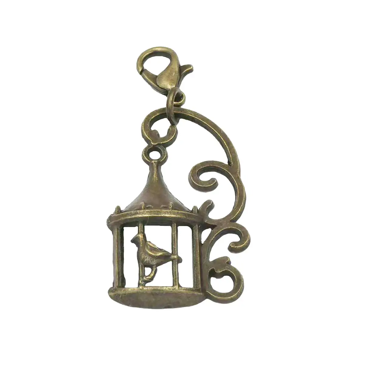 Wholesale 50PCS New Charm Pendants Cage for Bird DIY Crafts Jewelry Accessories Creative Handmade Supplies