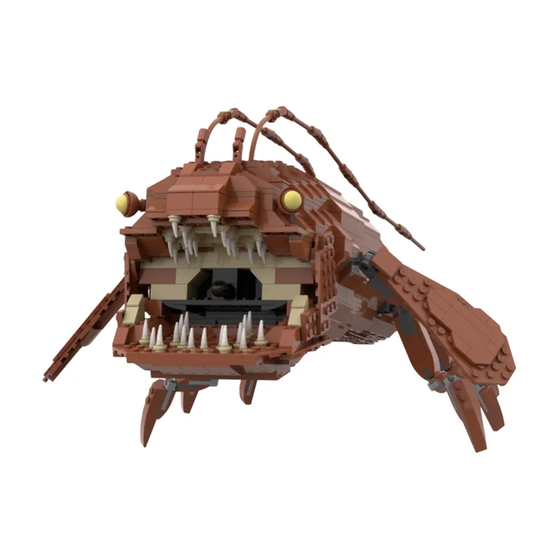 Sci-Fi Deep Sea Hybrid Predator Building Blocks Alien Underwater Creature Hand Assemble Puzzle Collection Toy