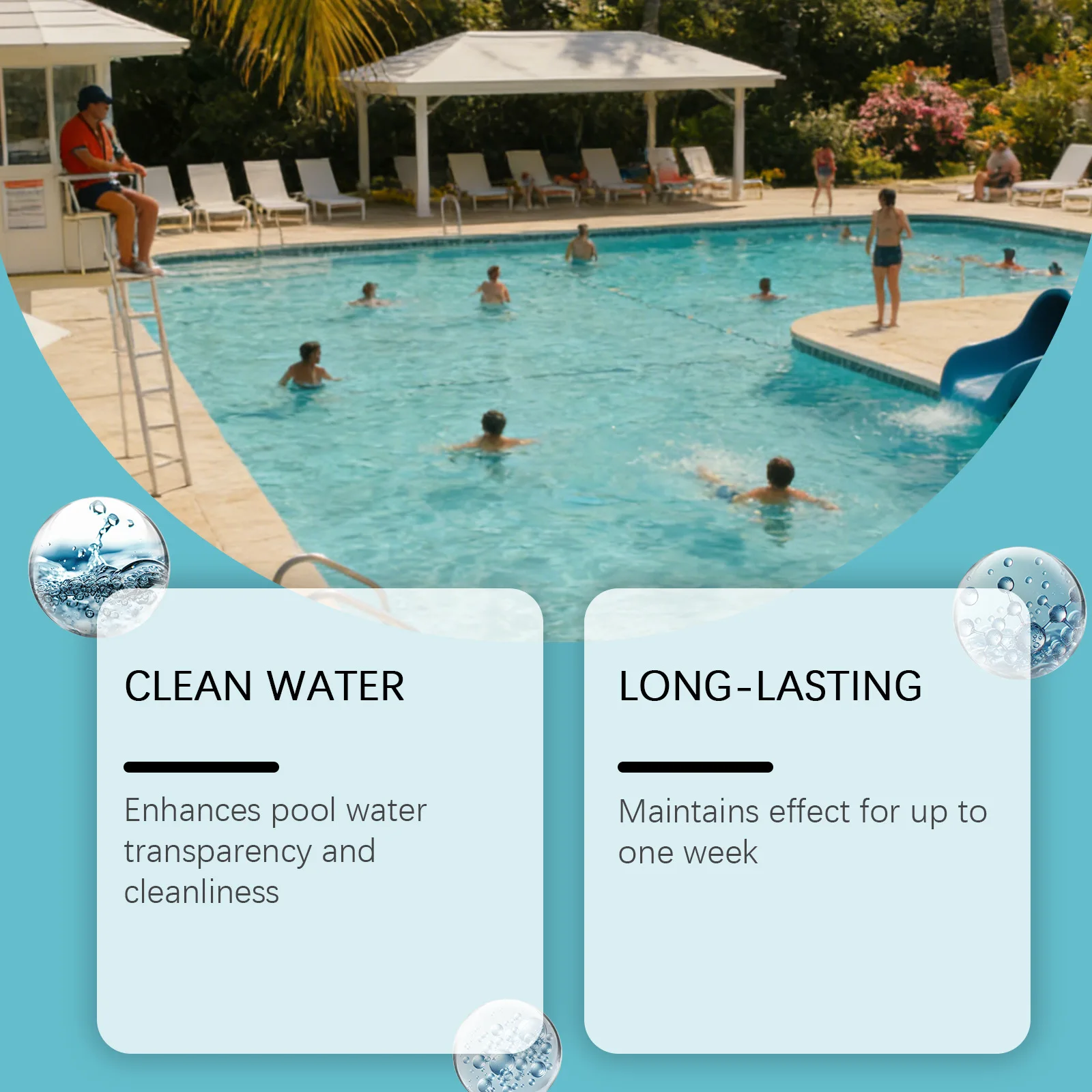 Pool Cleaning Tablets, Effective Mild Cleaning, Deodorizing, Stain Removal, Easy to Use, Practical Suitable for Home Use