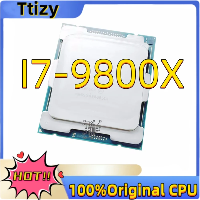 Core NEW I7 9800X CPU 14 nm 8-Cores 16-Threads 3.8GHz 17MB TDP 165W Processor LGA2066 for Desktop X299 Motherboard