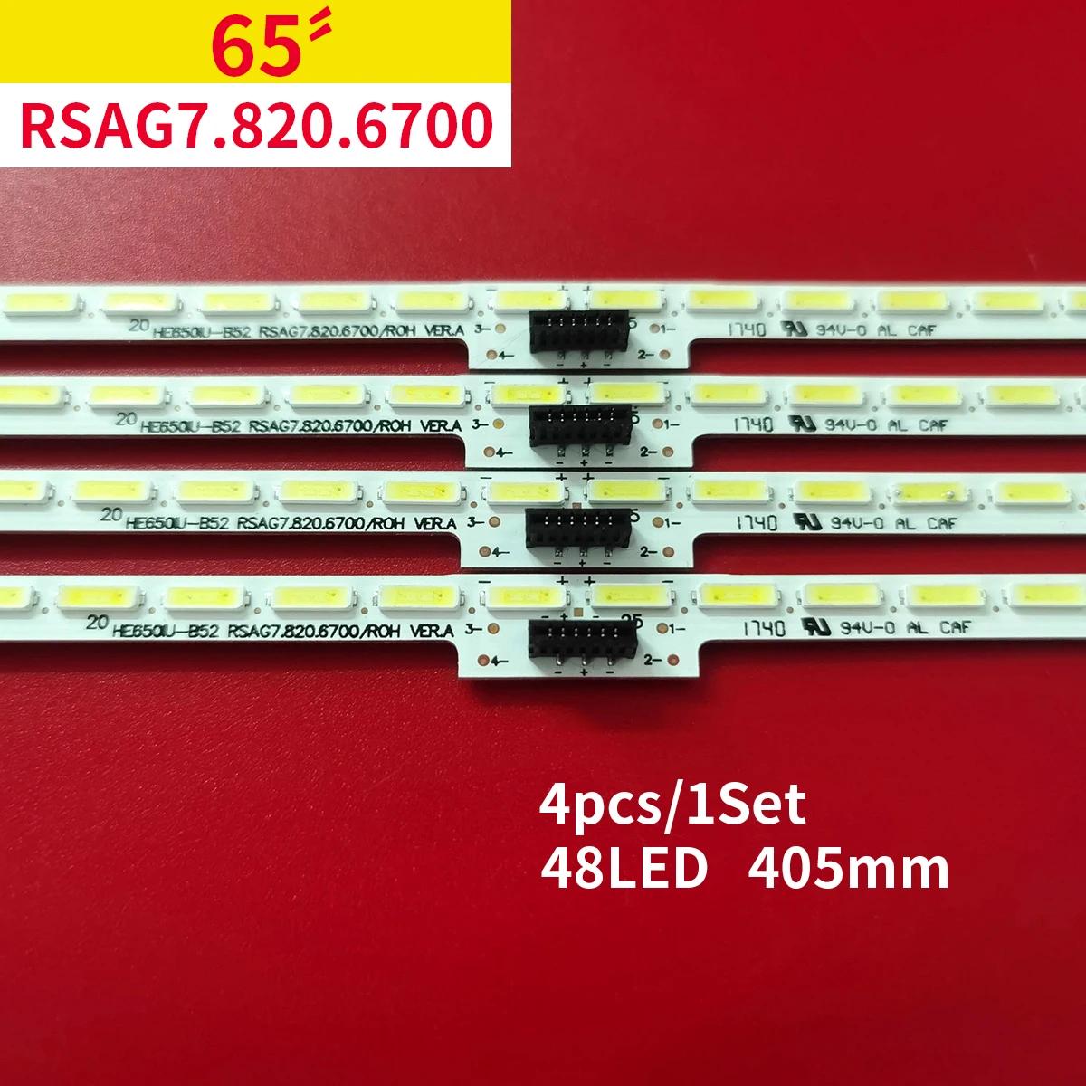 

LED Backlight strip 48 lamp for LED65MU7000U HT65M7000UWTG HE650IU-B52 RSAG7.820.6700/ROH VER.A GT-1155359-A