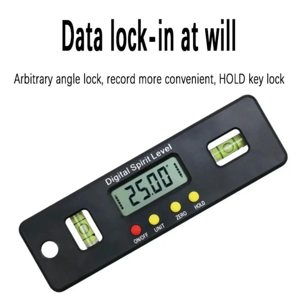 150mm 100mm 360 deg mini digital protractor Angle Finder inclinometer electronic level with magnetic bottom angle measuring tool