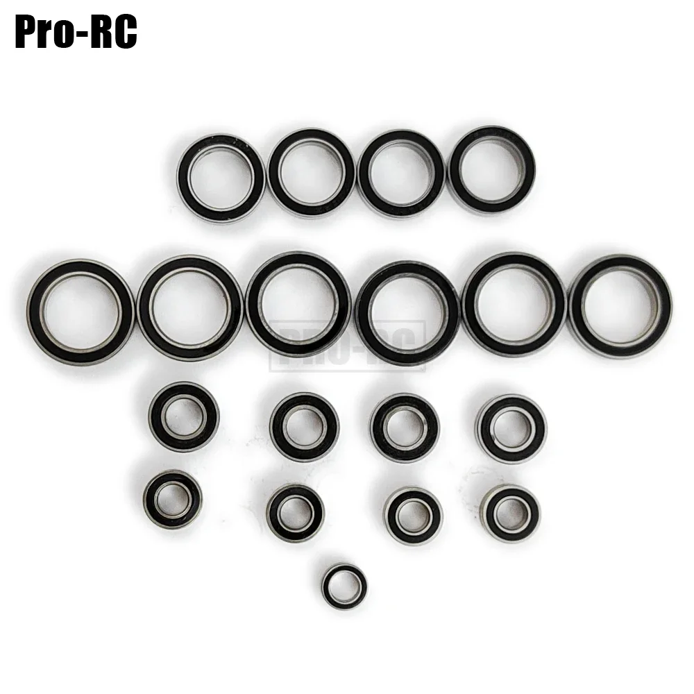 Zestaw uszczelnionych łożysk szczotkowych 19 szt. do Arrma 1/10 Senton 4X2 Boost Mega 550 SCT