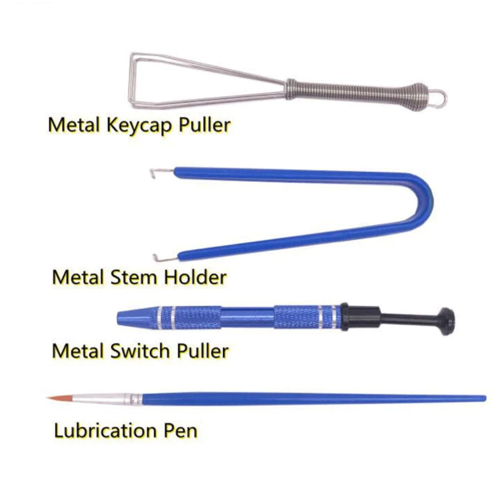 Metal Puller Keyboard Cleaning Tool Kit Stem Holder Lube Brush Keycap Switch Tool Tool Kits Remover Metal Keycap Puller Laptop