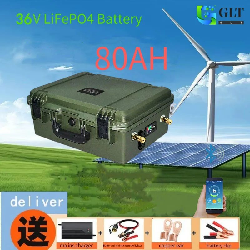 36V LiFePO4 80AH Battery 36v 80ah lifepo4 battery 36v Lithium iron phosphate battery for Motor,Sonar