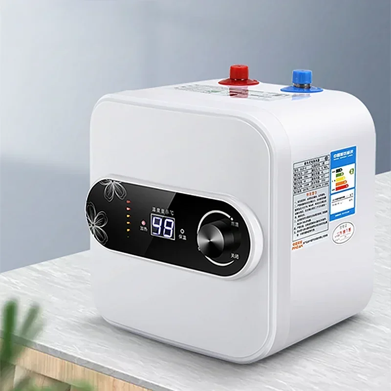 8L Water Storage Instant Electric Water Heater Rapid heat Insulation Digital display Thermostat Knob Control Up Down Water Inlet