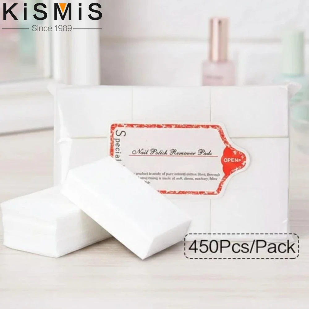 

450Pcs Lint Free Nail Polish Remover Pads Soft Gel Nail Wipes Absorbable Cleaning Wipes for Nail Care