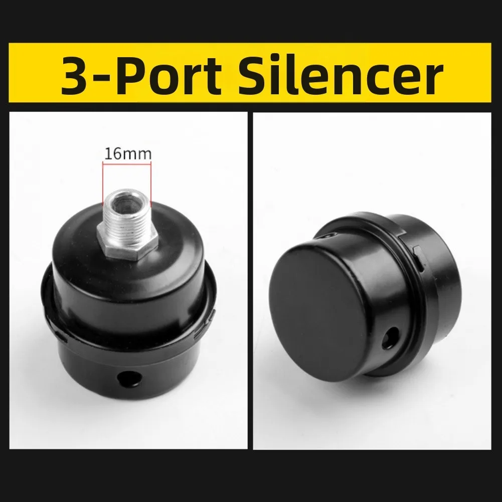 12.5/16/20 مللي متر المعادن فلتر الهواء ضاغط مدخل تصفية الصامت الخمار خالية من الزيت مضخة ضاغط الهواء الملحقات