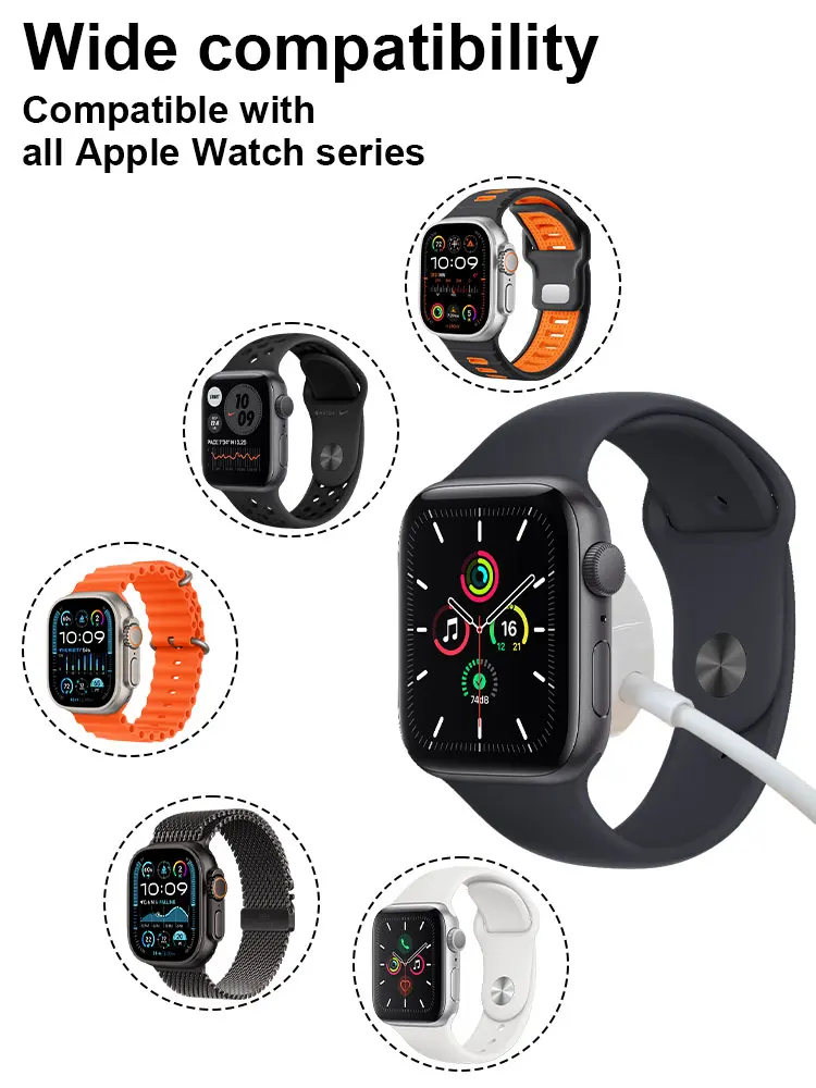 Smartwatch Magnetisches Ladekabel USB-Ladekabel Smartwatch-Zubehör Tragbares Kabelloses Magnetisches Ladekabel – Detail 2