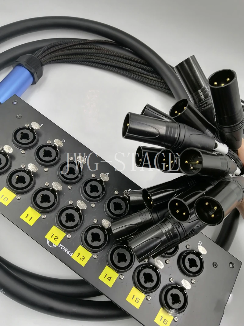 Sixteen Way Recording Studio Xlr 6.5 Audio Signal Cable Fantail Trailer Cable Xlr Composite Base