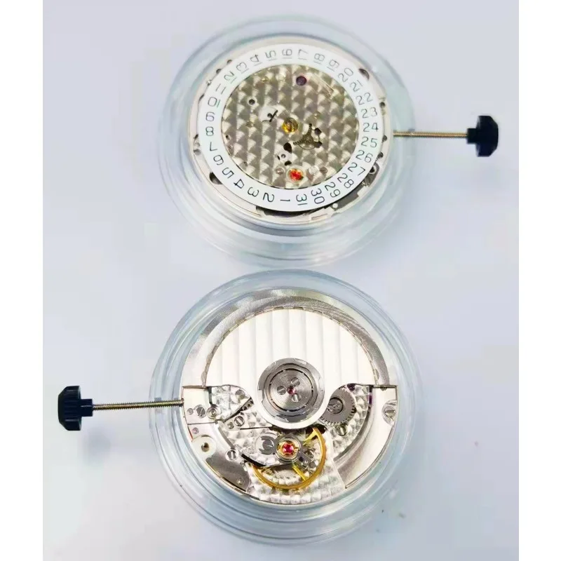 ملحقات حركة الساعة لـ A10 بثلاثة أيدي تقويم واحد سويسري أصلي حركة جديدة محفورة باللون الأبيض