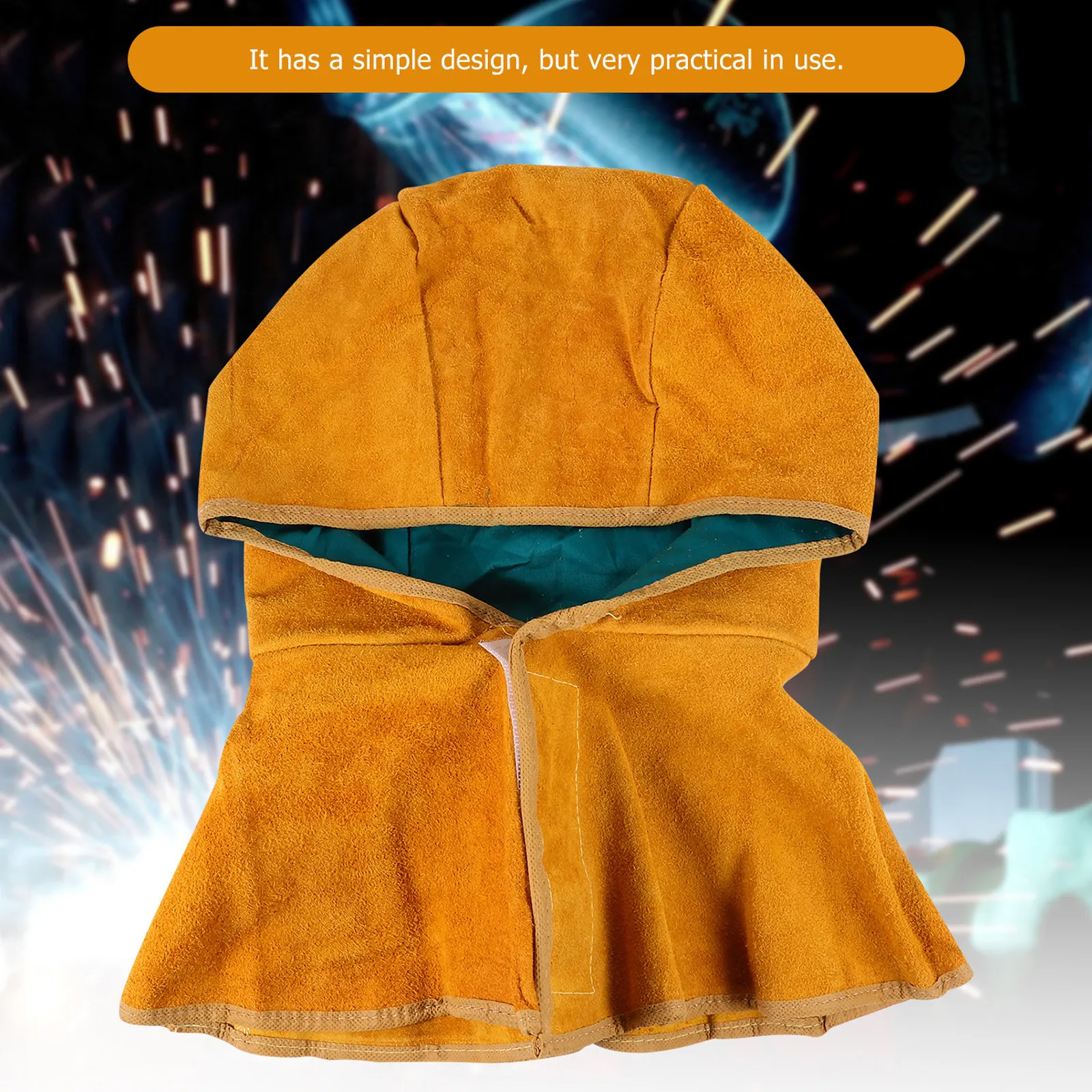 1Pcs Ergonomic Welding Shawl Cap Premium Material for Welder Protection Heat Resistant Abrasion Resistant Comfortable Portable