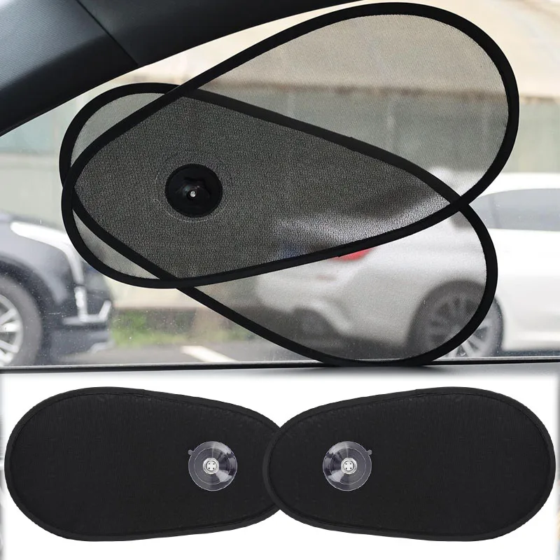 

UV Protection Universal Car Sun Shade Curtain Mesh Window Cover for Polyester Mesh Curtain Easy Install Foldable Polyester