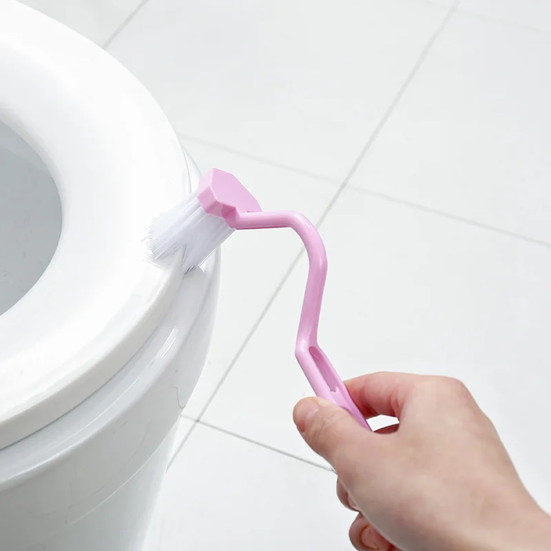 1Pc Portable S Shape Curved Long Handle Toilet Brush Rim Easy Clean Corner Deeply Cleaning Brush Home Hotel Bathroom Accessories