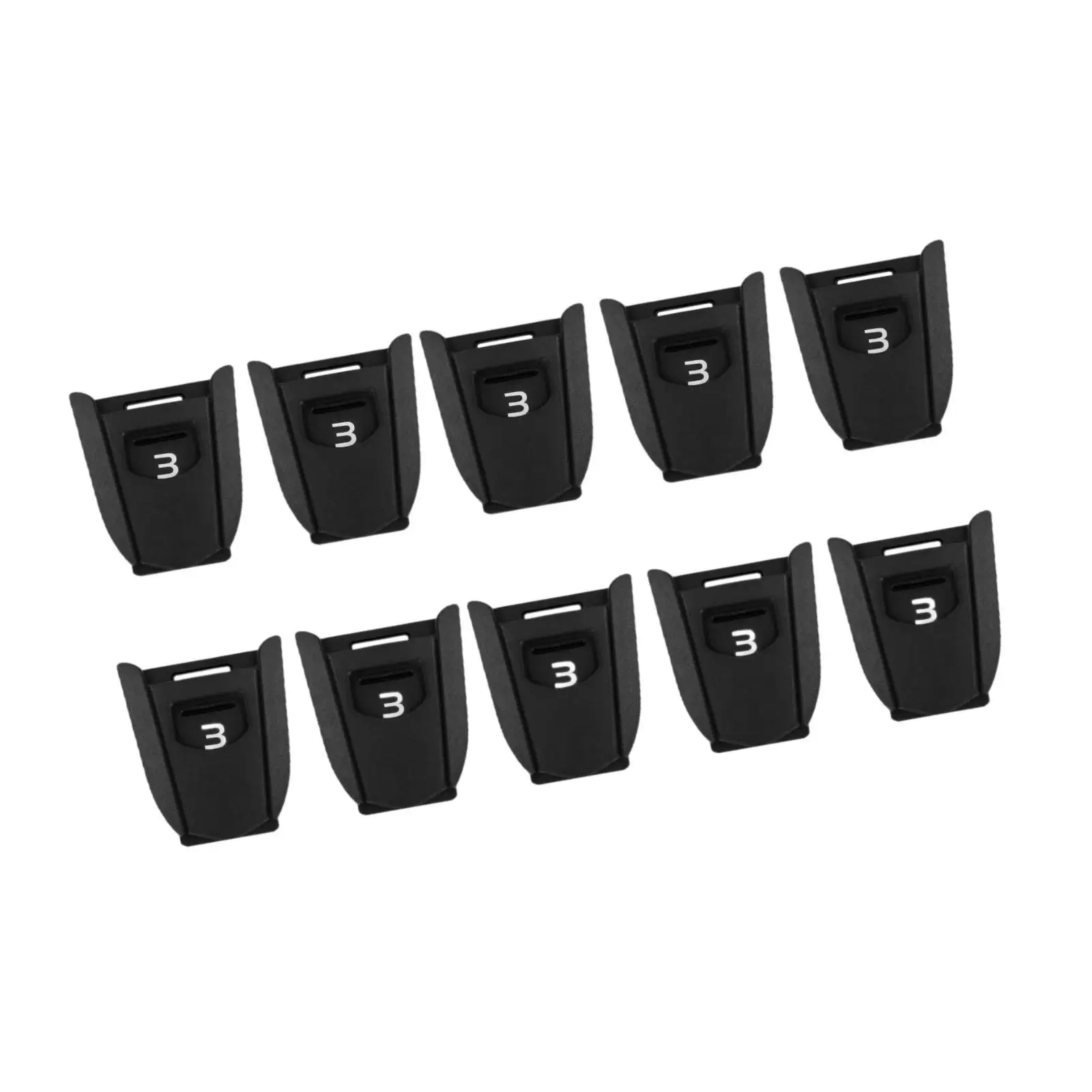 10Pcs Club Head Cover Number Tags, Golf Accessories Replacement Interchangeable Number Labels for Club Mallet Putter Fairway