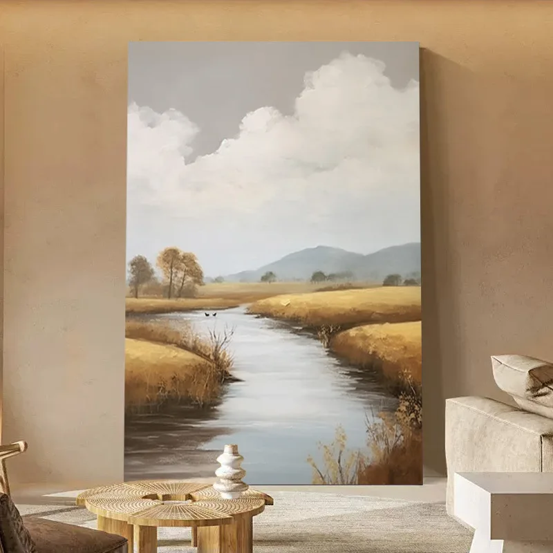 

4210051 Digital oil painting living room decorative painting sofa background wall hanging painting