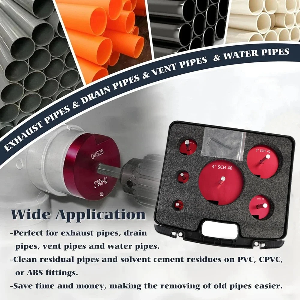 6 قطعة مخرطة تركيب الأنابيب البلاستيكية مع PPR75 100 150 200 300 400 مناسبة في أداة مخرطة الأنابيب البلاستيكية القياسية 1/2 بوصة XLB-1152
