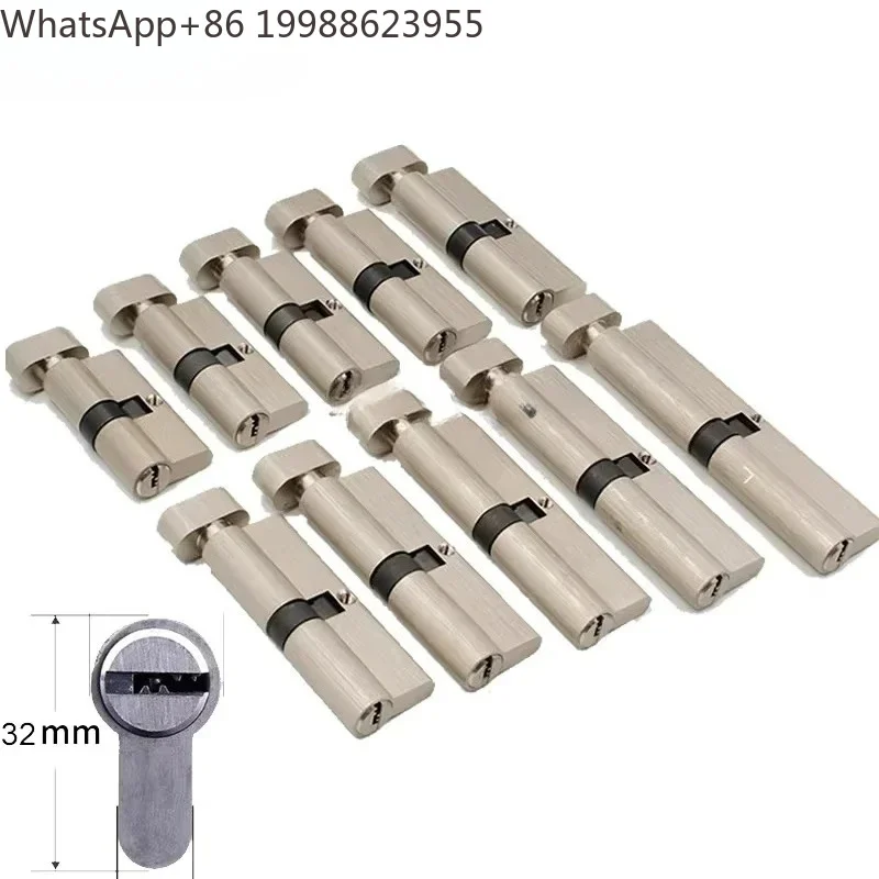Zinc alloy door lock core of various sizes single-sided knob safety door lock with key included smart cylinder lock