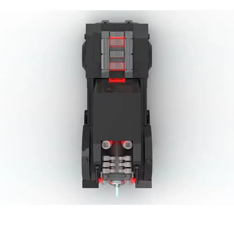 337 pçs novo modelo de carro moc filme jogo série bloco de construção carro vingança "batmobile oito grades carro bloco de construção das crianças brinquedo
