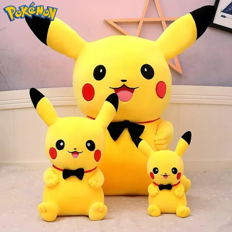 Big Size Pokemon Pikachu  Plush Toy Kawaii Stuffed Cartoon Anime Comfortable Soft Doll children Plushies Gift