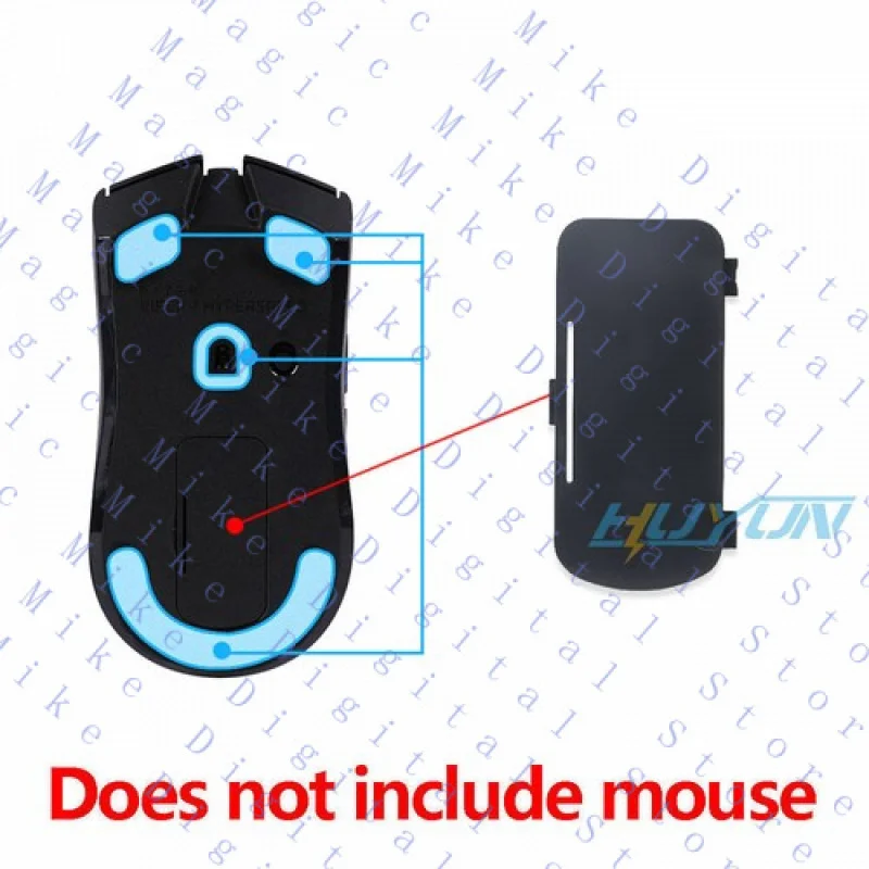H USB Receiver Battery Compartment Housing Back Cover for Razer Viper V3 Hyperspeed Mouse