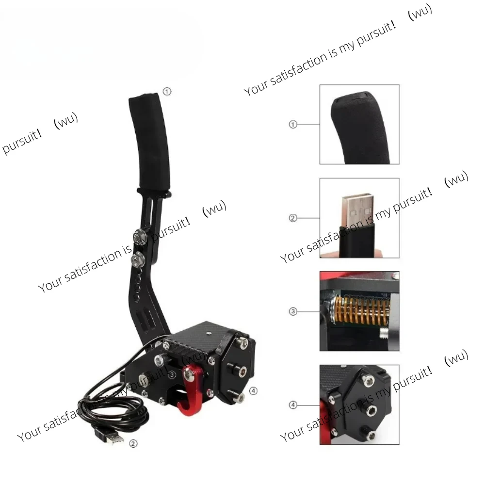 

USB Handbrake SIM For G25/27/29 T300 T500 PC Racing Games Fanatecosw Dirt Rally Hand Brake System Red Black Blue HB-1009