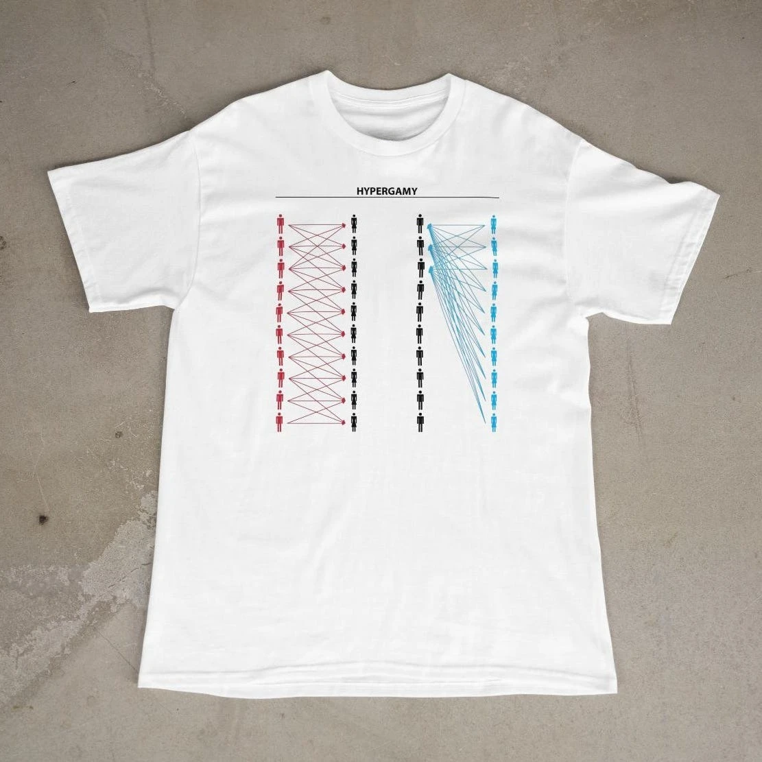 2026 New  Funny Meme Oversized Unisex Streetwear Hypergamy Chart Graphic T Shirt Minimal Figure Diagram Print Casual Tee