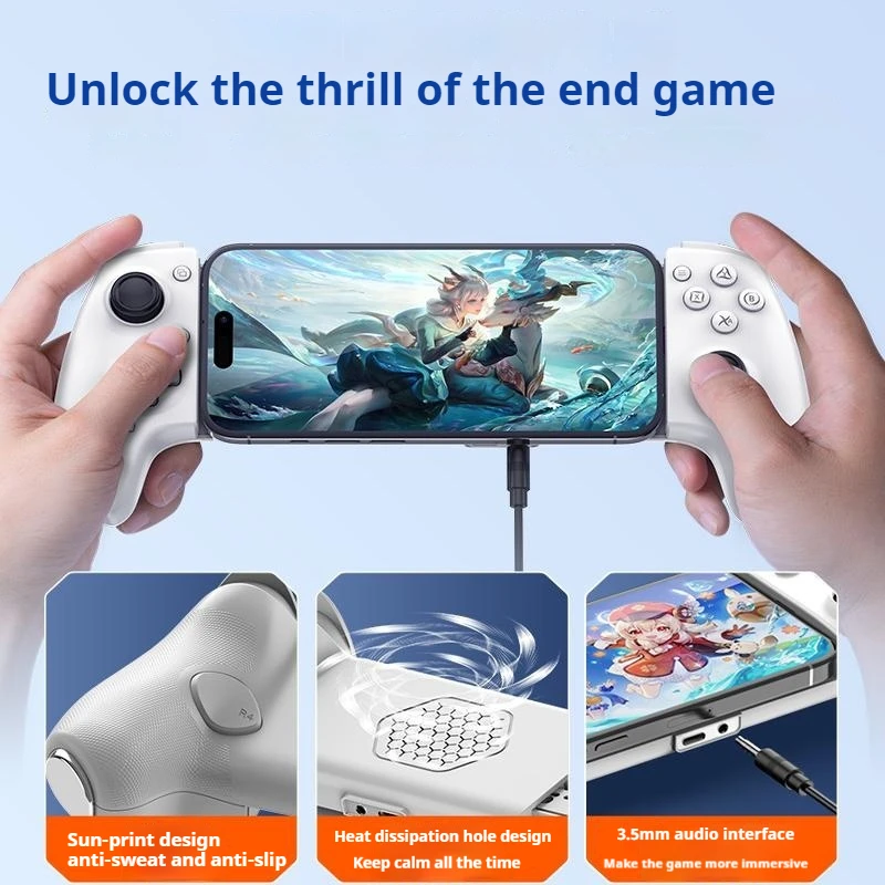 Wired Game Controller Hall Trigger Compatible With Multiple Platforms Suitable For Entertainment Of Electronic Game Players