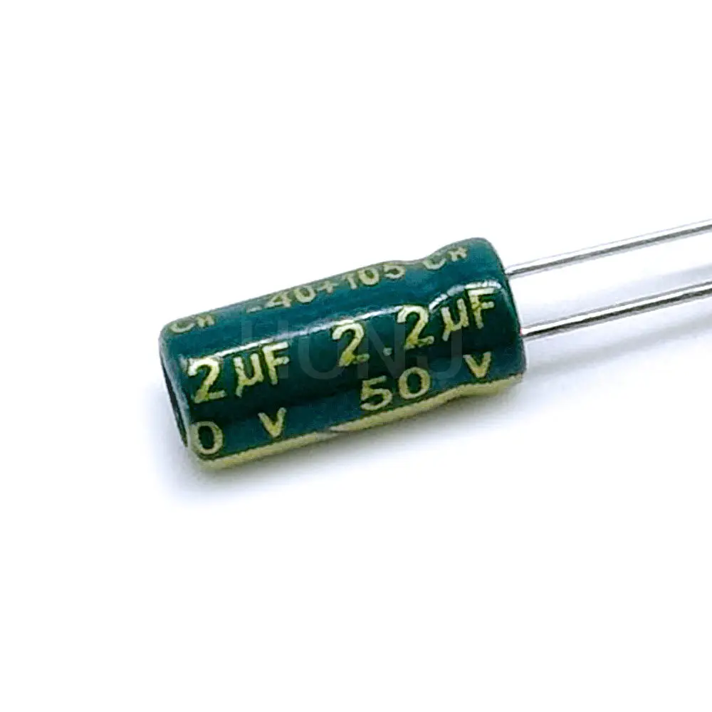 20-50PCS 50V2.2UF Aluminum Electrolytic Capacitor Original Low Esr/impedance High Frequency Size 5*11 1uf50v 50v2.2uf 20%