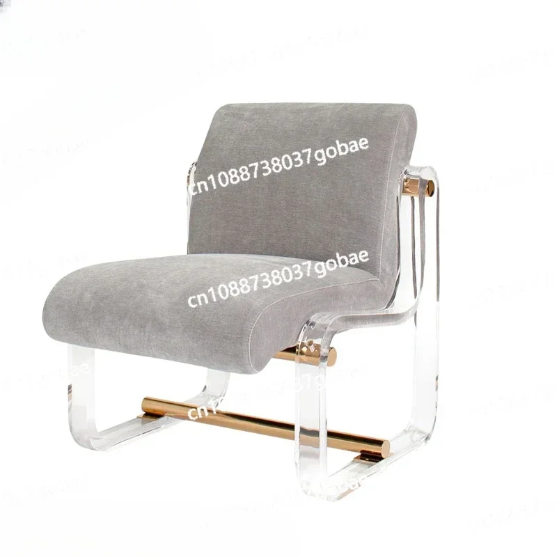 Leisure Chair Home Acrylic Living Room Balcony Bedroom Backrest Sheet