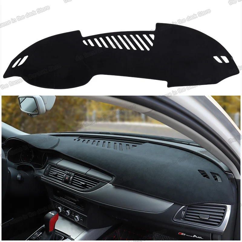 car dashboard non slip carpet anti Reflective pad MAT for audi a6 2011 2012 2013 2014 2015 2016 2017 a7 c7 allrod avant st line 