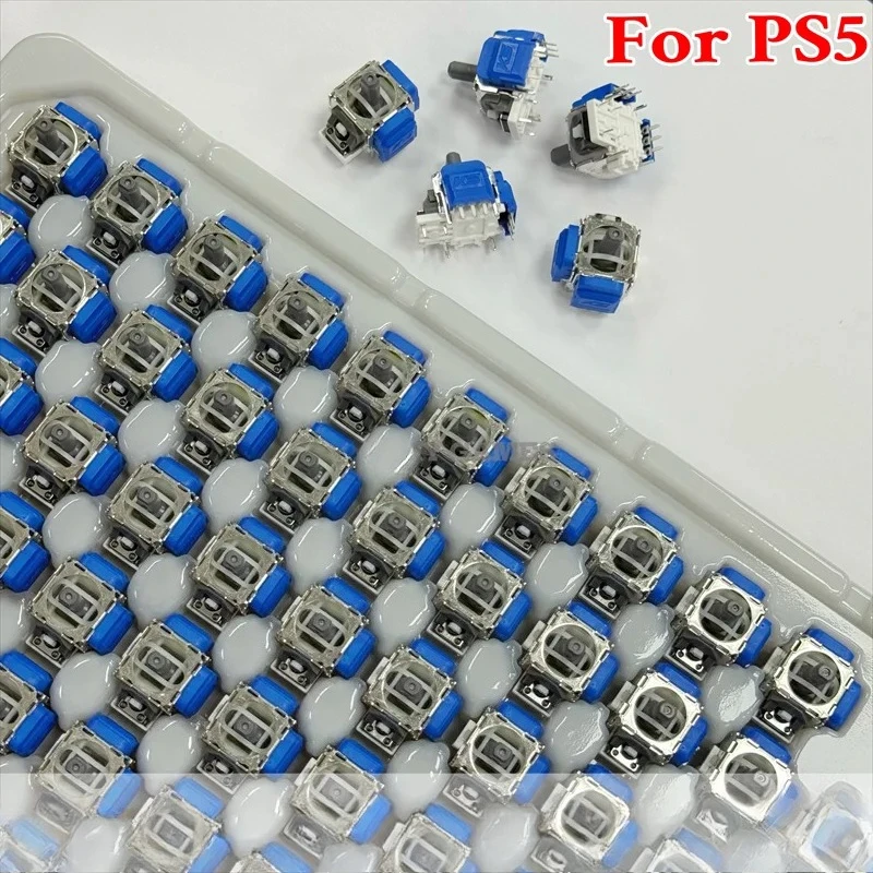 50PCS TMR Magnetic 3D Analog Joystick Module K‑silver Electromagnetic Sensor for PS5 Gamepad Thumb Stick Repair Replacement