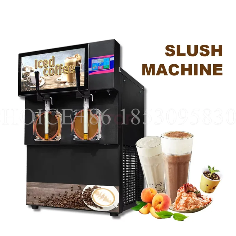 220V Multifunction Frozen Ice Slushy Margarita Cocktails Tea Juices Coffee Drinks Maker Milk Shake Slush Granita Chiller Machine