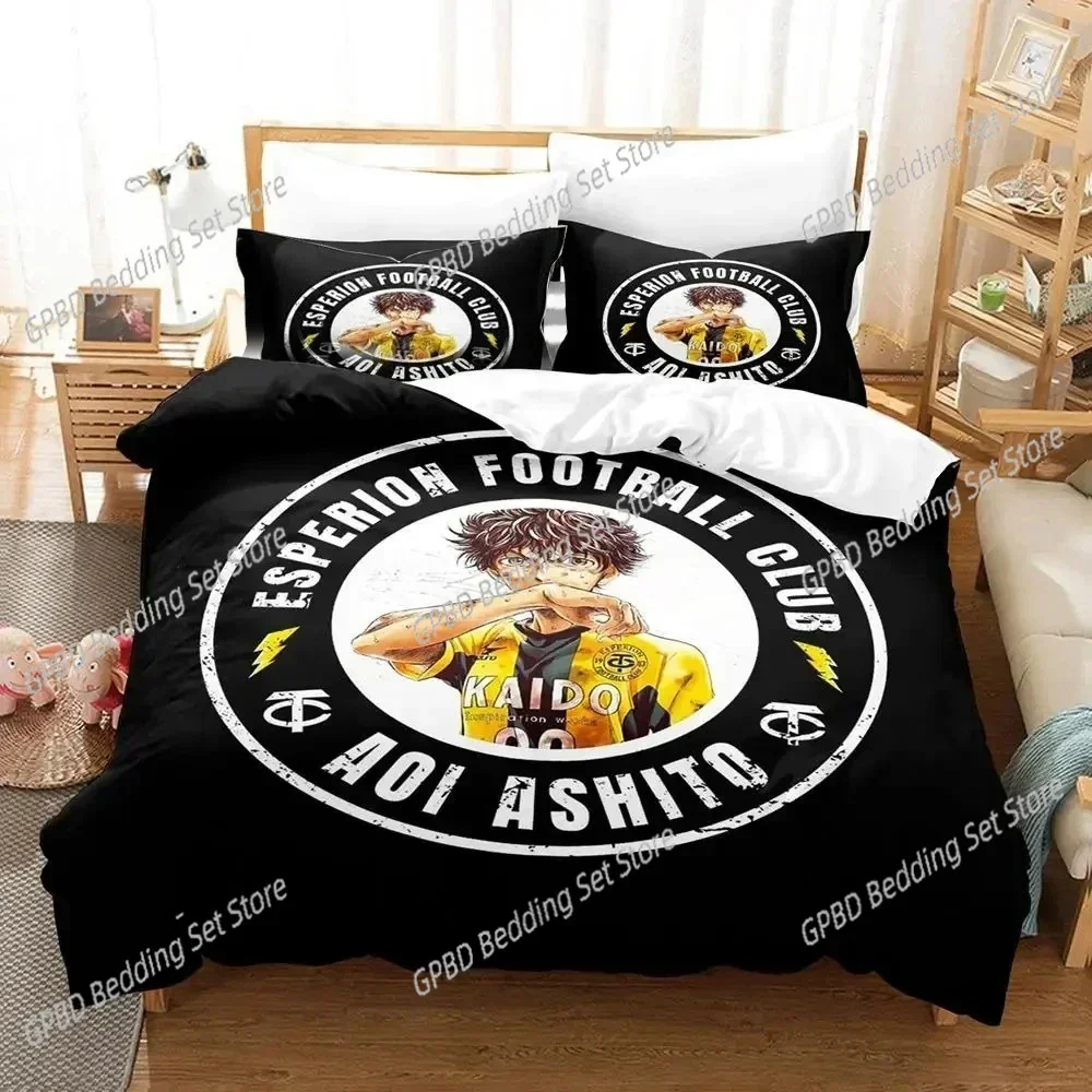

New 3D Print Anime Ao Ashi AOASHI Comfortable Duvet Quilt Cover Pillowcase Bedding Set Children Bedroom Decoration Home Textile