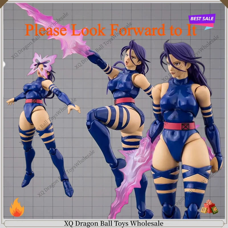 Pre-sale Original Bandai Shf X-Men Psylocke Gamerverse Action Figures Collection Gifts