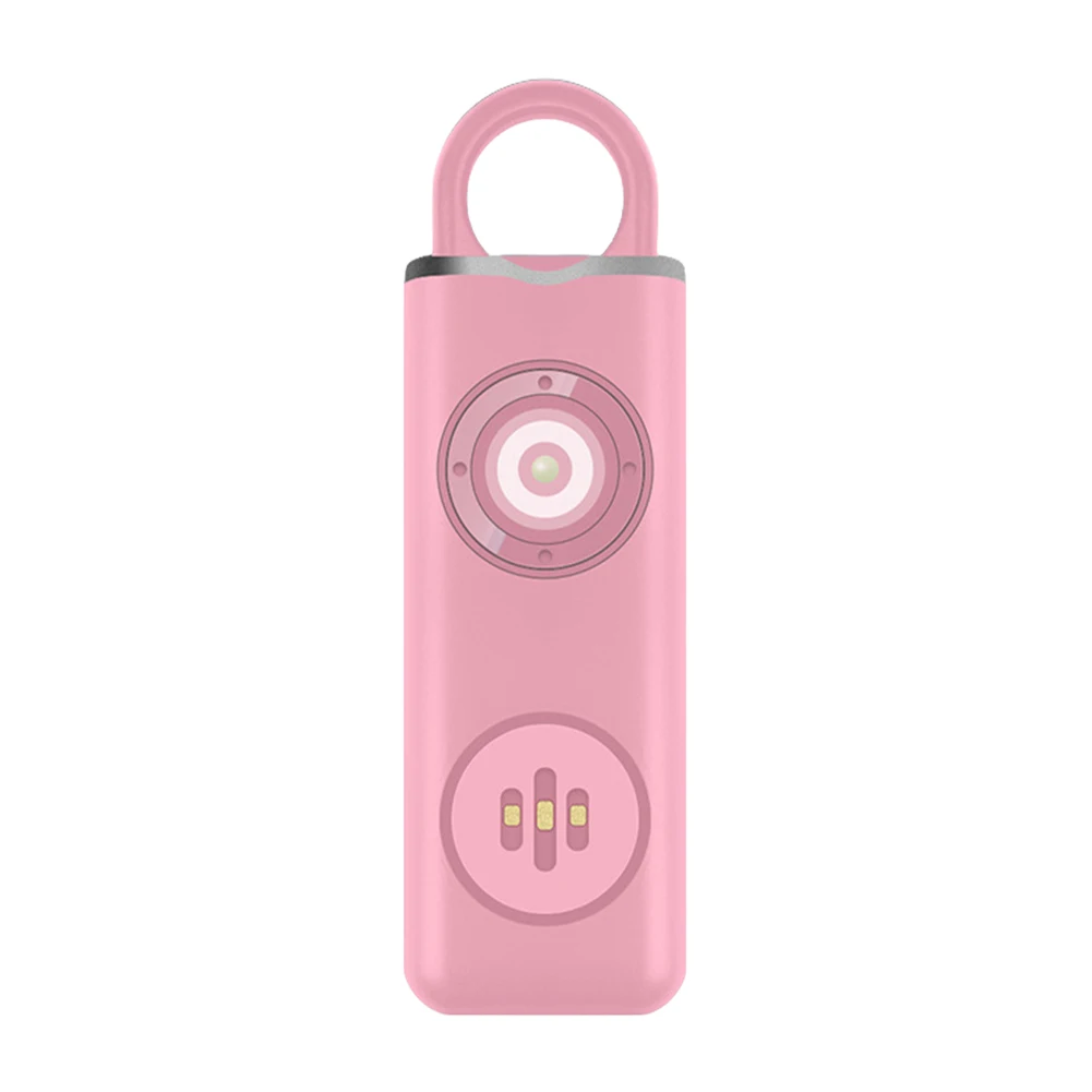 Emergency Alarm Keychain Rechargeable Carrying Scream Loud Panic Alarm Flashlight Self Defense Keychains for Women Kids Elderly