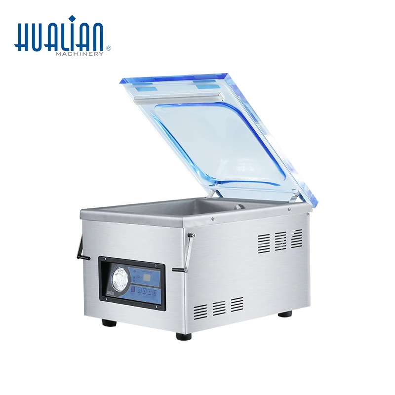 HVC-300T/1A Hualian التعبئة الحرارية الأوتوماتيكية غرفة واحدة ختم السدادة آلة فراغ #3