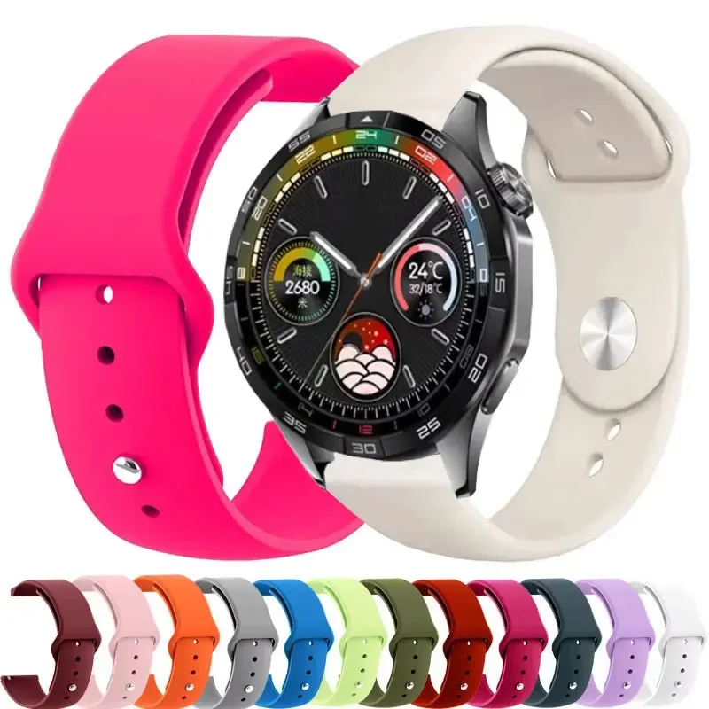 22mm Sport Silikon Armband Für Huawei GT5 4 3 2 46mm Band GT2 3 5 Pro 2e Armband Zubehör für Huawei Uhr 3/4 2 3 4 Pro 46mm
