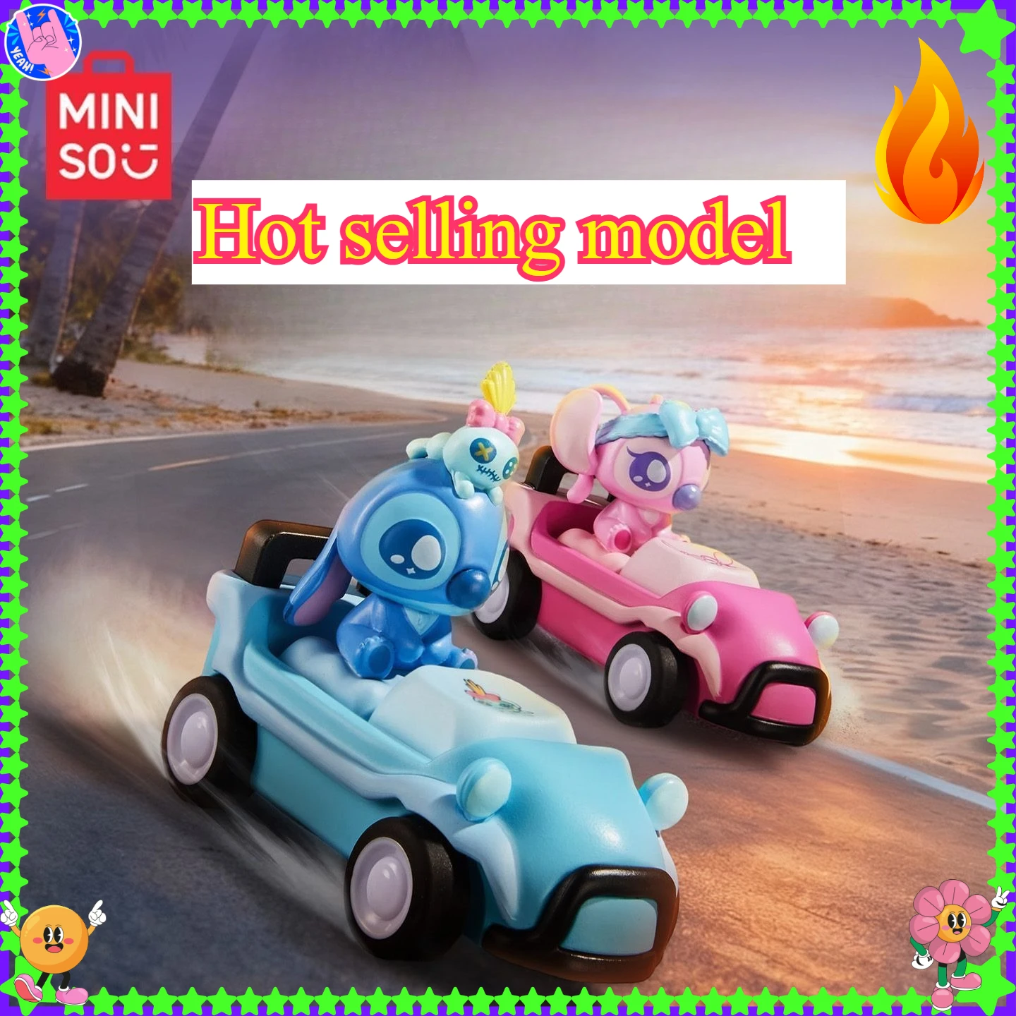 

MINISO Disney Stitch Confession Highway Keycap Blind Box Keyboard Ornament Cute Trendy Toy Christmas Gifts for Kids