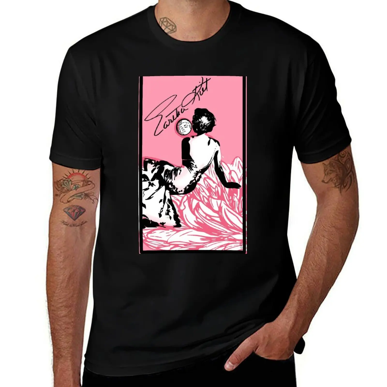 Eartha Kitt Flowers T-Shirt Lightweight Running T-Shirt
