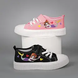 New Fashion Kids Cartoon Casual Soft Bottom Board Shoes Girls Canvas Sneakers bambini antiscivolo studente bambino scarpe sportive singole