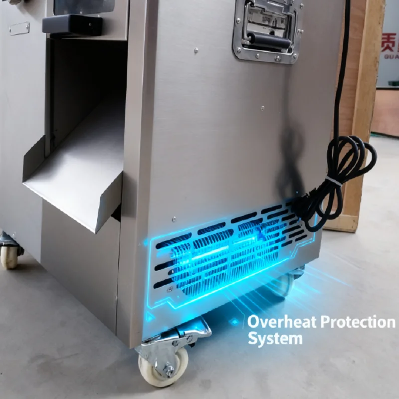 مفرمة لحم مفرمة ماكينة ثوم كهربائية مفرمة لحم تجارية سعة كبيرة وقوة عالية من الفولاذ المقاوم للصدأ