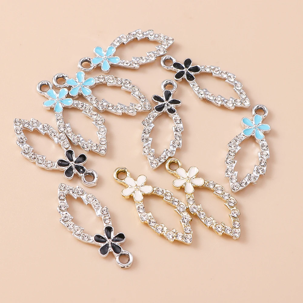 Leslie 10 шт. милые изысканные хрустальные полые цветы подвески для изготовления ювелирных изделий красивые цветочные подвески DIY ожерелья серьги ремесло Leslie 10 шт. милые изысканные хрустальные полые цветы подвески для изготовления ювелирных изделий красивые цветочные подвески DIY ожерелья серьги ремесло
