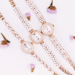 Lady Women's Watch Royal Crown Hours Fashion Dress Bracelet Luxury Rhinestones Bling CZ Girl Birthday Gift Box