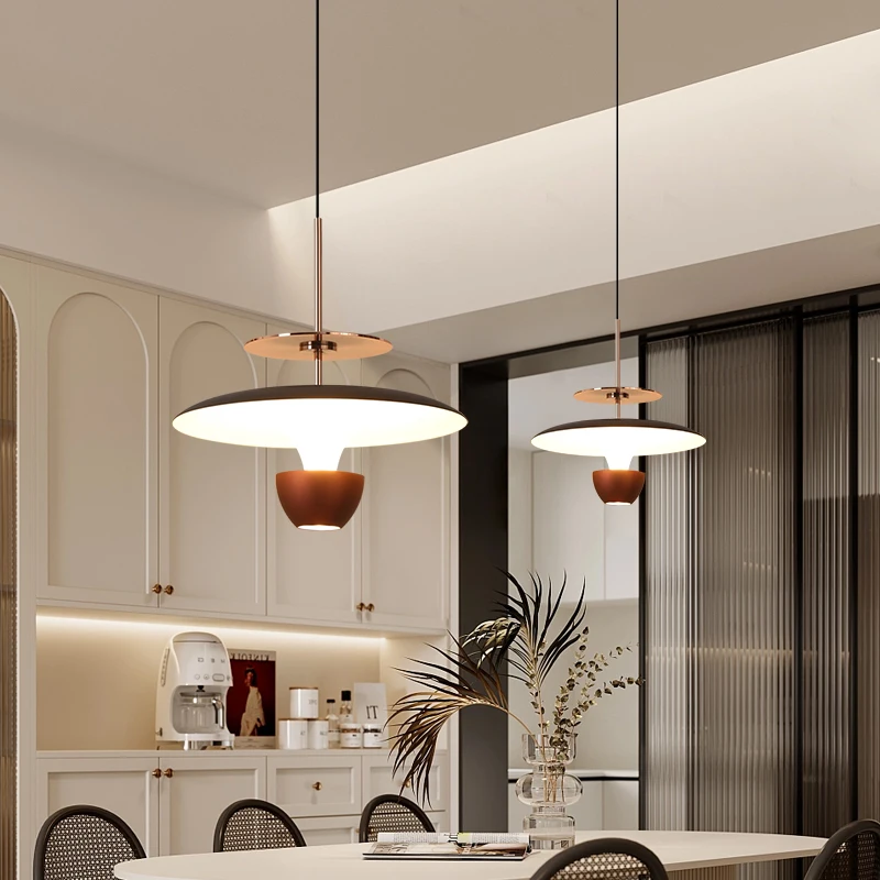 Telescopic Lifting Pendant Light Bedroom Bedside Lamp Dining room Sofa side Creative mushroom Hall Fixture Indoor Lighting