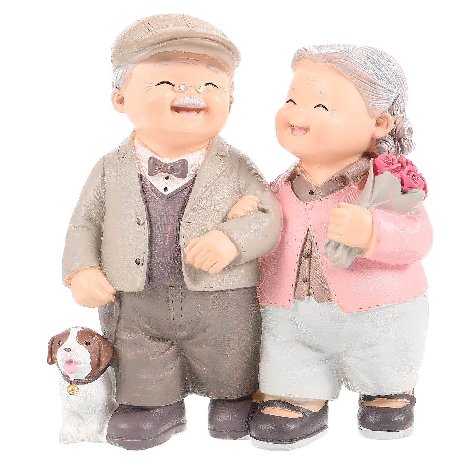 

Resin Elderly Couple Figurine Valentine S Day Decorative Statues Birthday Wedding Showcase Love Between Couples