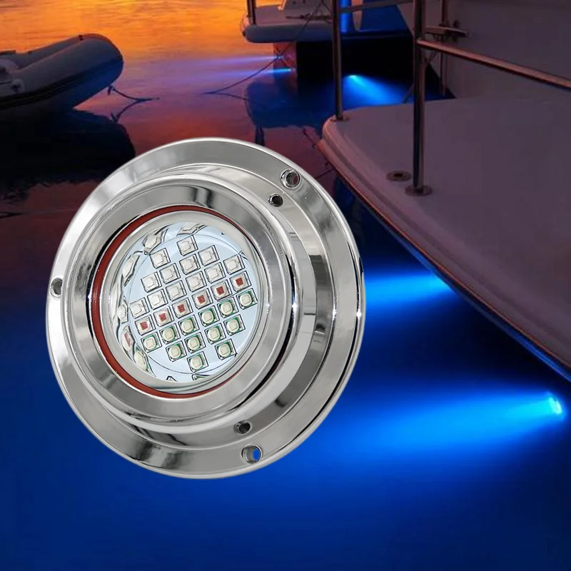 300W Marine Jacht Lamp DC12V/24V 316L Rvs Zwembad Dock LED Onderwater Boot Licht zoutwater Bateau Jacht