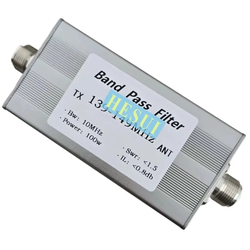 100W 139MHz-149MHz Filter Bandpass Filter BPF module board L16-F Port CNC Al shielding shell