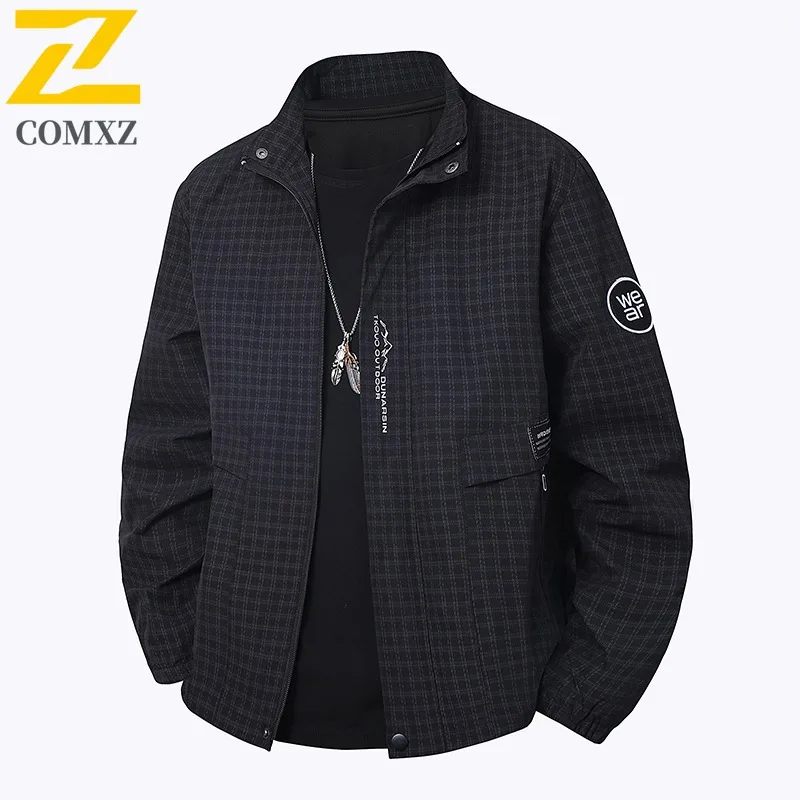 

COMXZ мужское пальто, свободная уличная ветрозащитная одежда высокого качества, удобная легкая верхняя одежда для путешествий и пешего туризма, осенние повседневные куртки