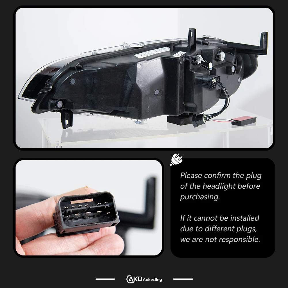 

Комплект из 2-х светодиодных фар AKD для BMW X6 E71 2008-2014 годов, обновленный дизайн в стиле R-Line, аксессуары для тюнинга.